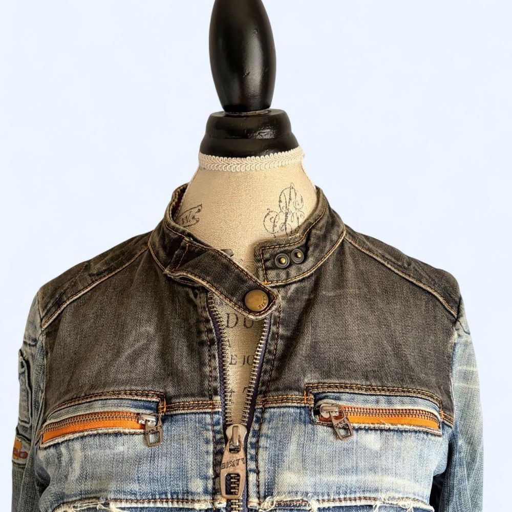 Vintage Distressed Miss Sixty biker jacket - Picture 6 of 9